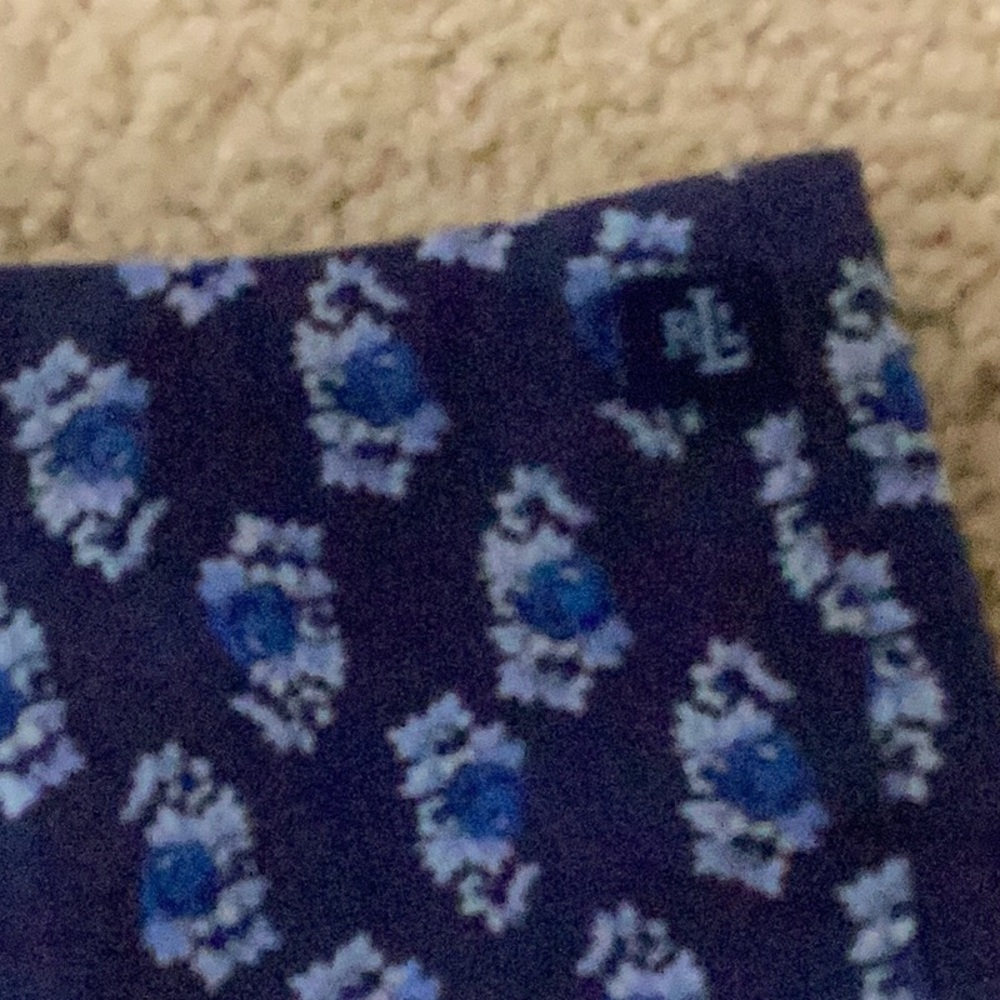 Blue Patterned Pants - Picture 2 of 6